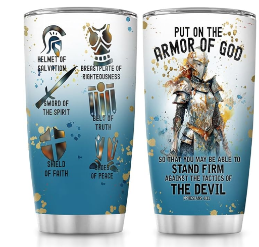 Armor Of God Stainless Steel Tumbler