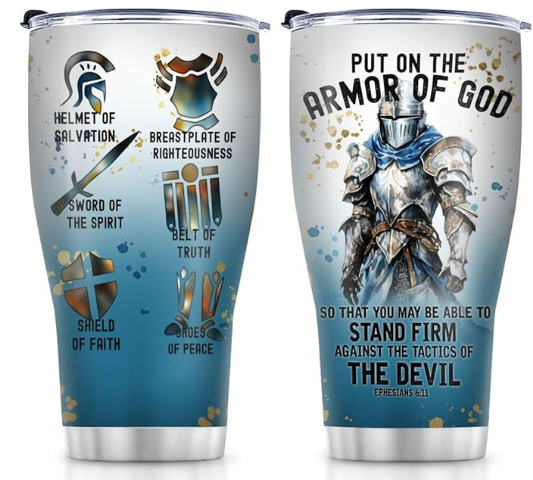 Armor Of God Stainless Steel Tumbler