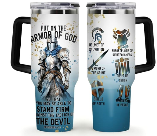 Armor Of God Stainless Steel Tumbler