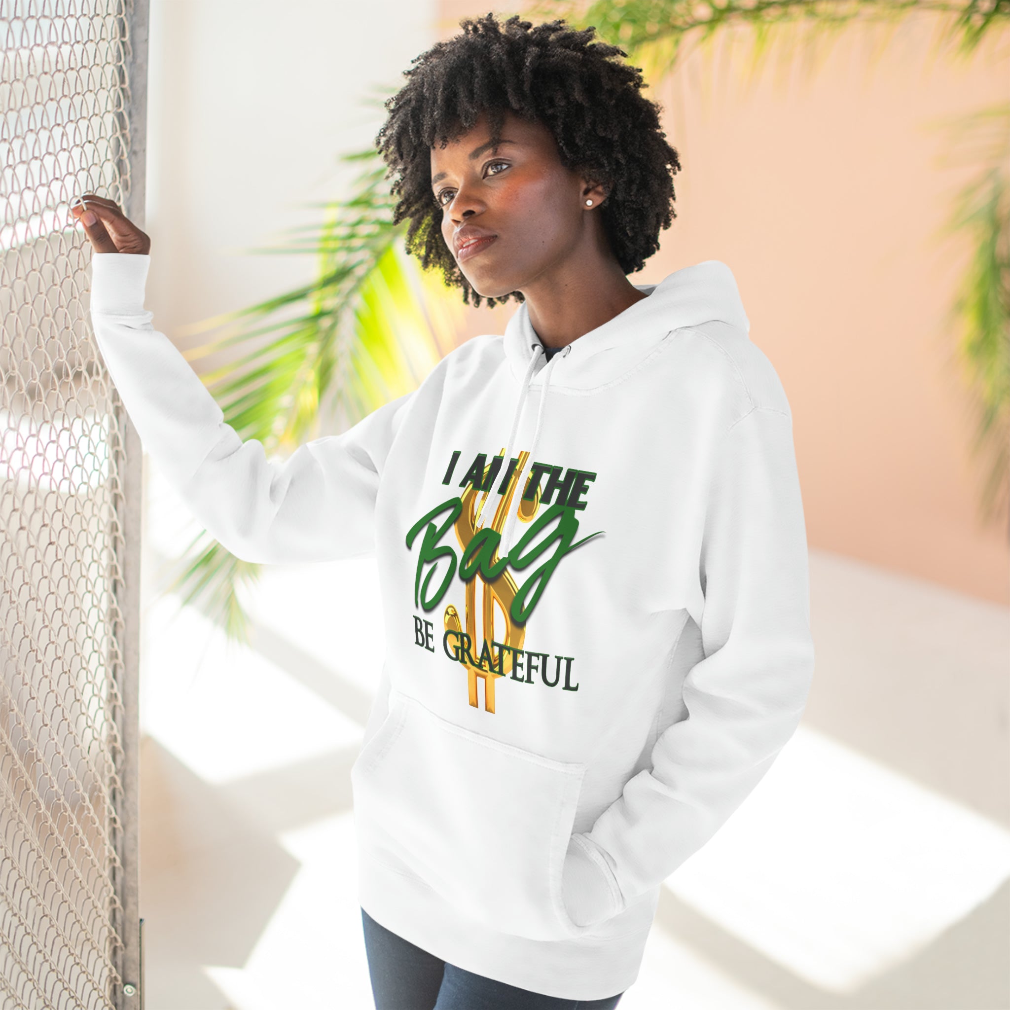 I am the Bag Hoodie (Unisex) Three-Panel Fleece Hoodie