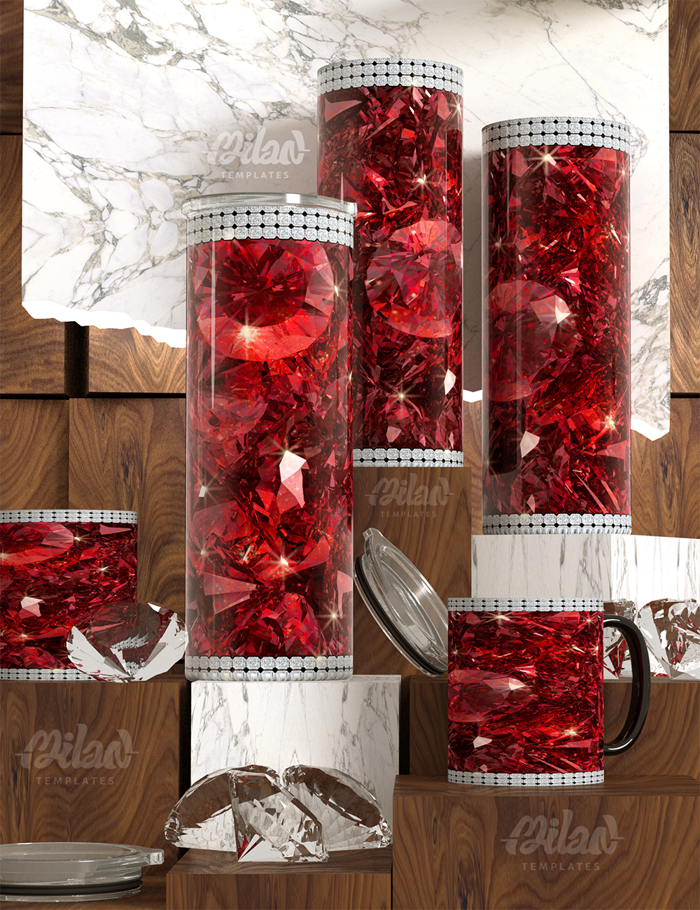 Gemstone Tumbler and Mug