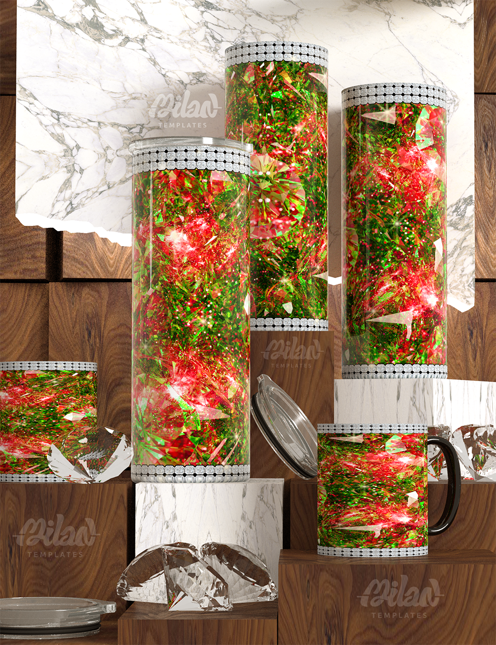 Gemstone Tumbler and Mug