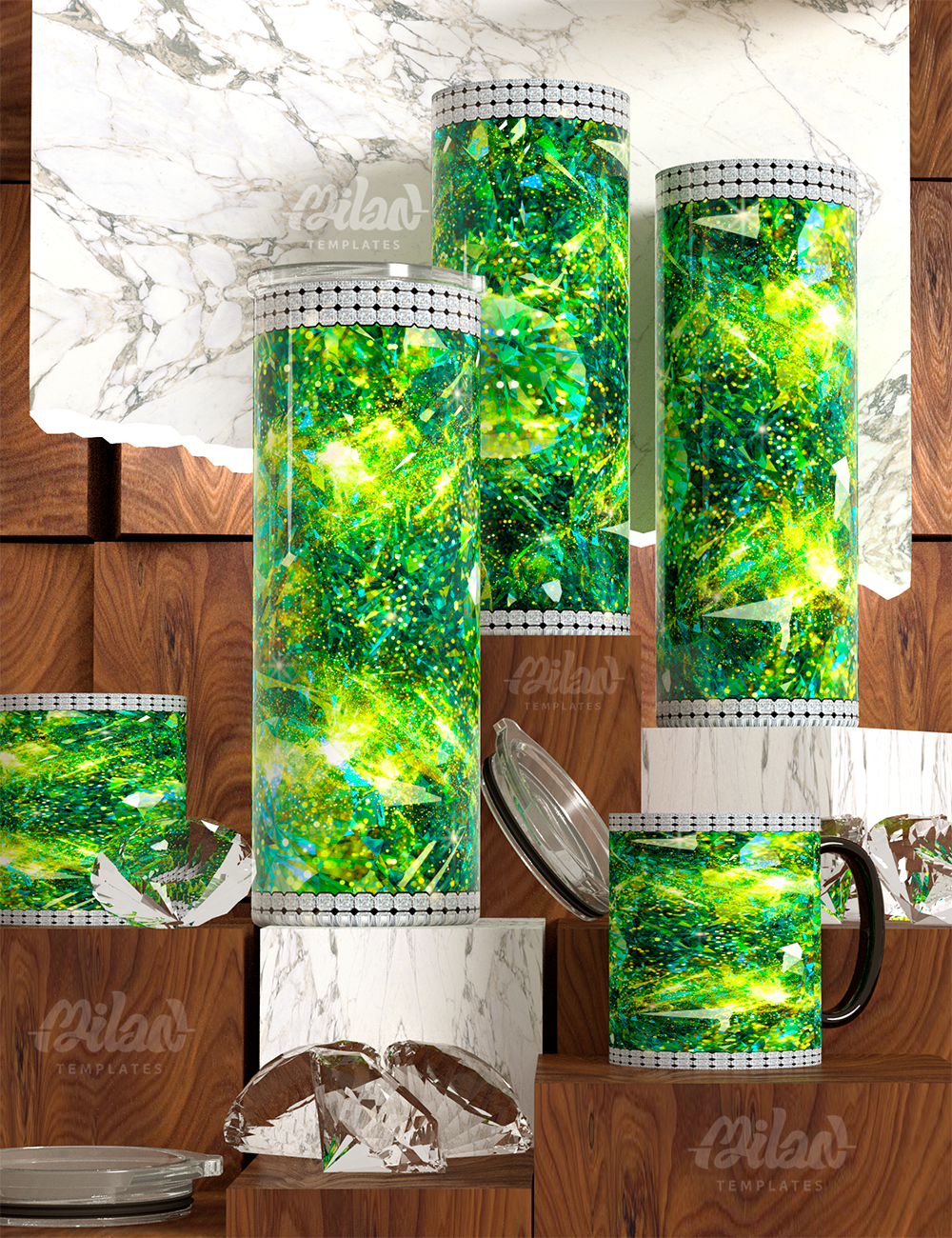 Gemstone Tumbler and Mug
