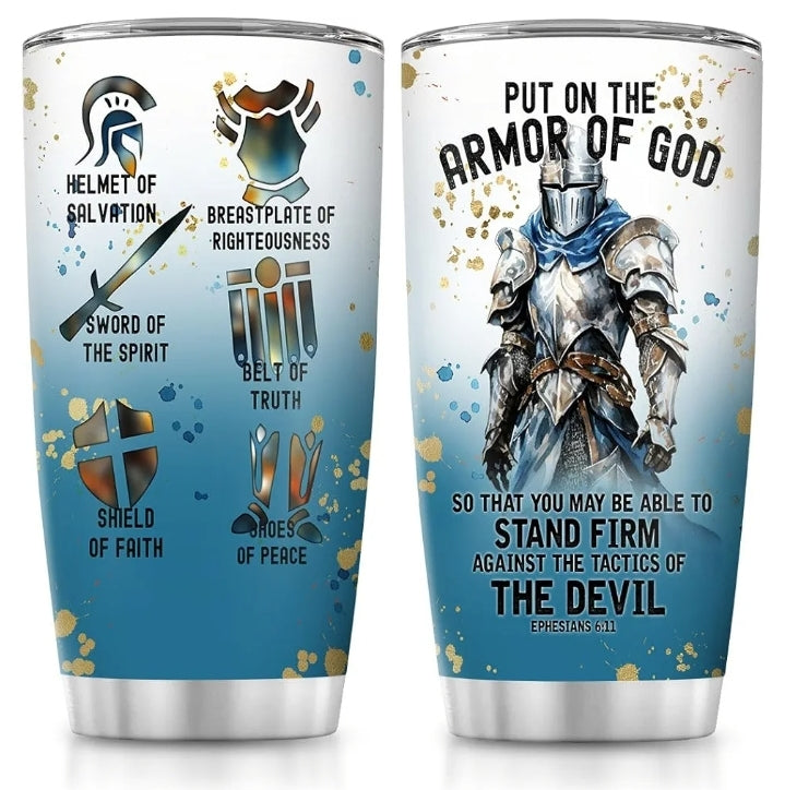 Armor Of God Stainless Steel Tumbler