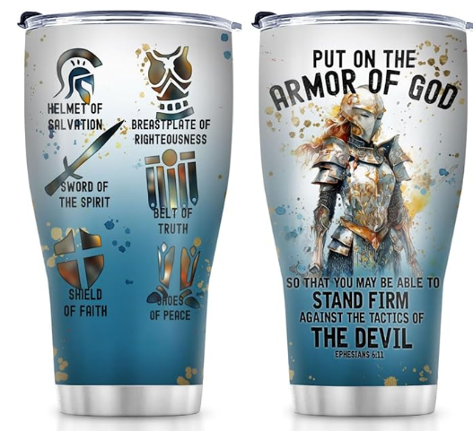 Armor Of God Stainless Steel Tumbler