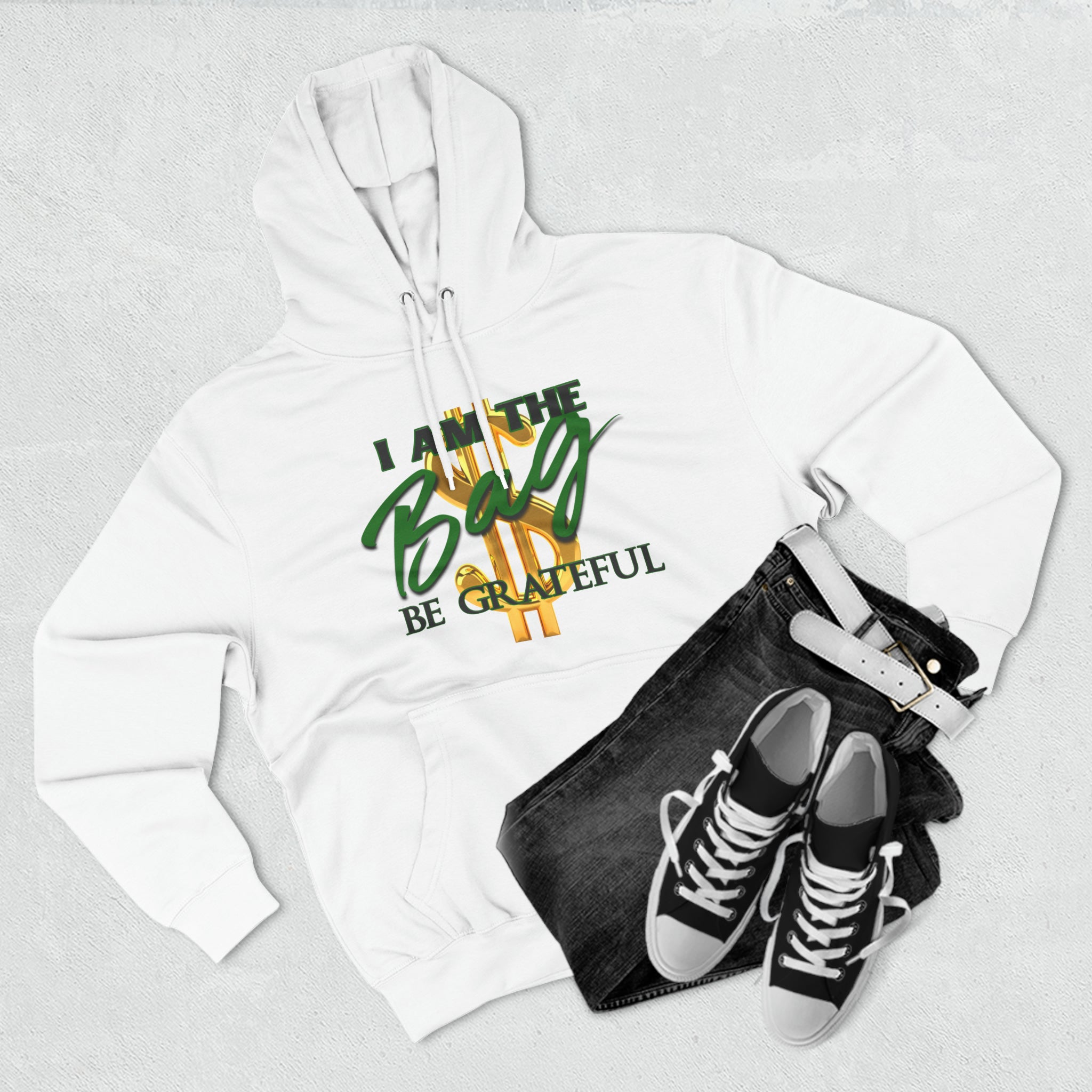 I am the Bag Hoodie (Unisex) Three-Panel Fleece Hoodie