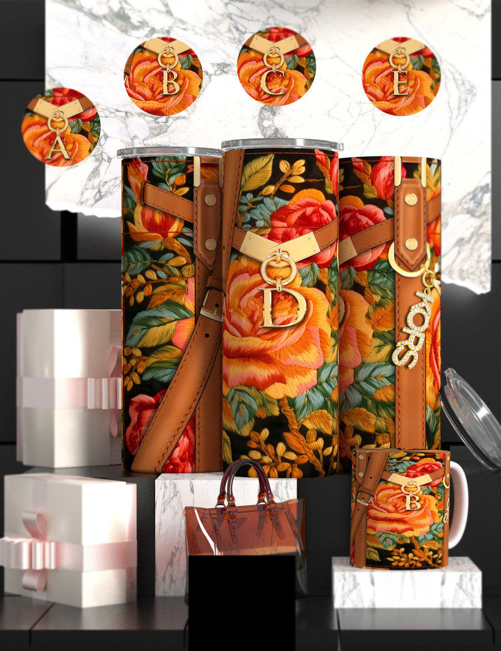 MK Bag Alphabet Tumbler