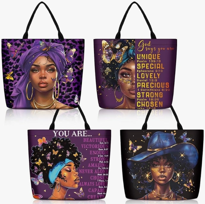 African American Tote Bags