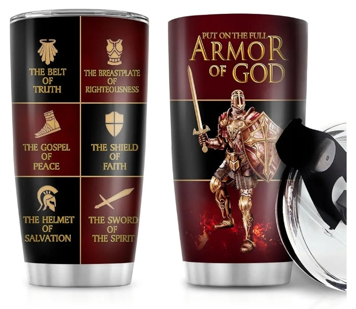 Armor Of God Stainless Steel Tumbler